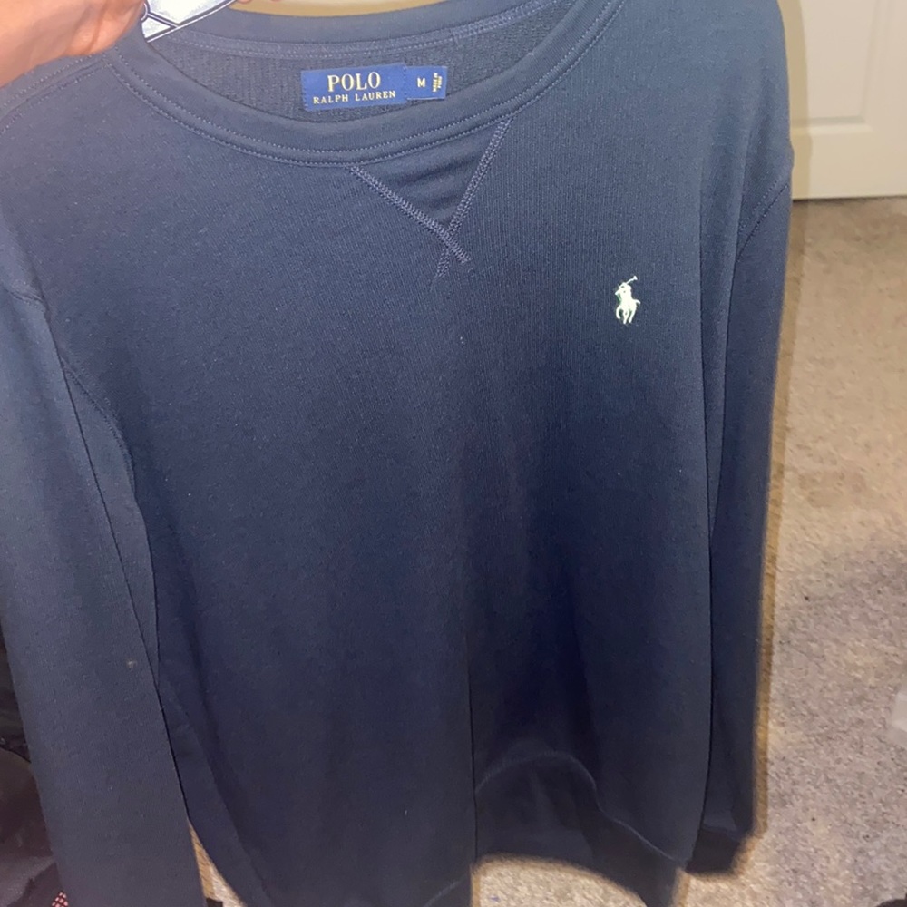Good condition Navy blue and Slime green polo man